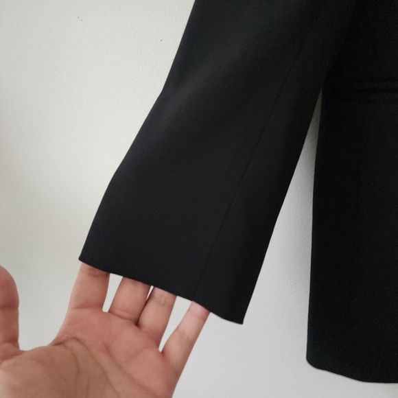 Everlane The 80s Blazer Padded Shoulder Oversized Single Breasted Work Black 2 - Picture 8 of 16
